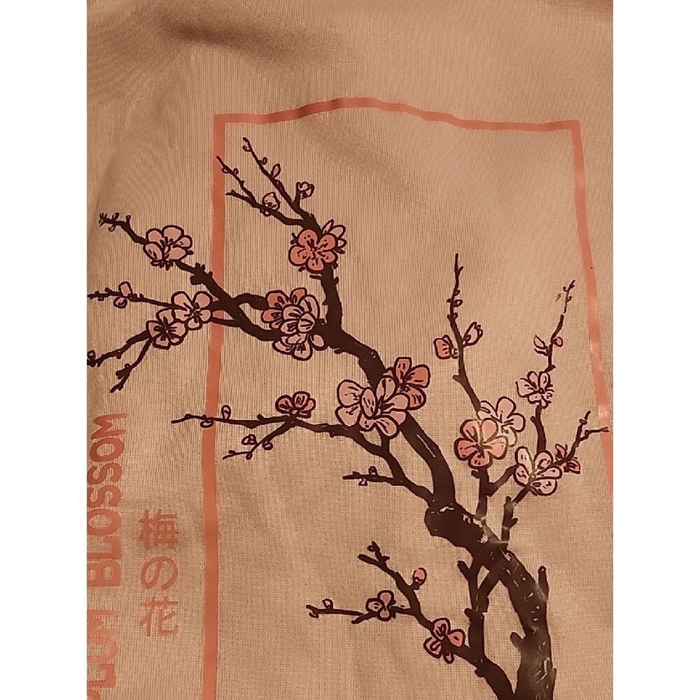 Peach Plum Blossom Graphic Sweatshirt - Picture 3 of 6